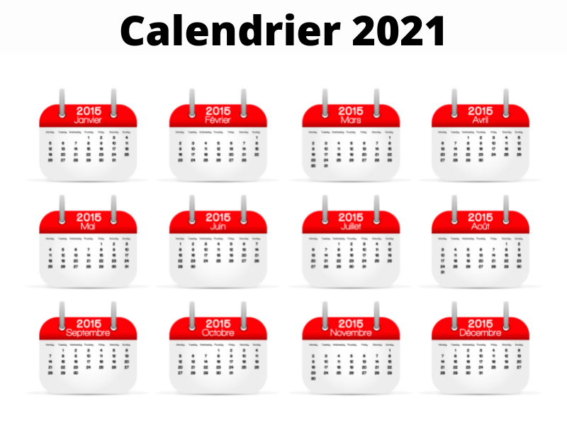 calendrier 2021