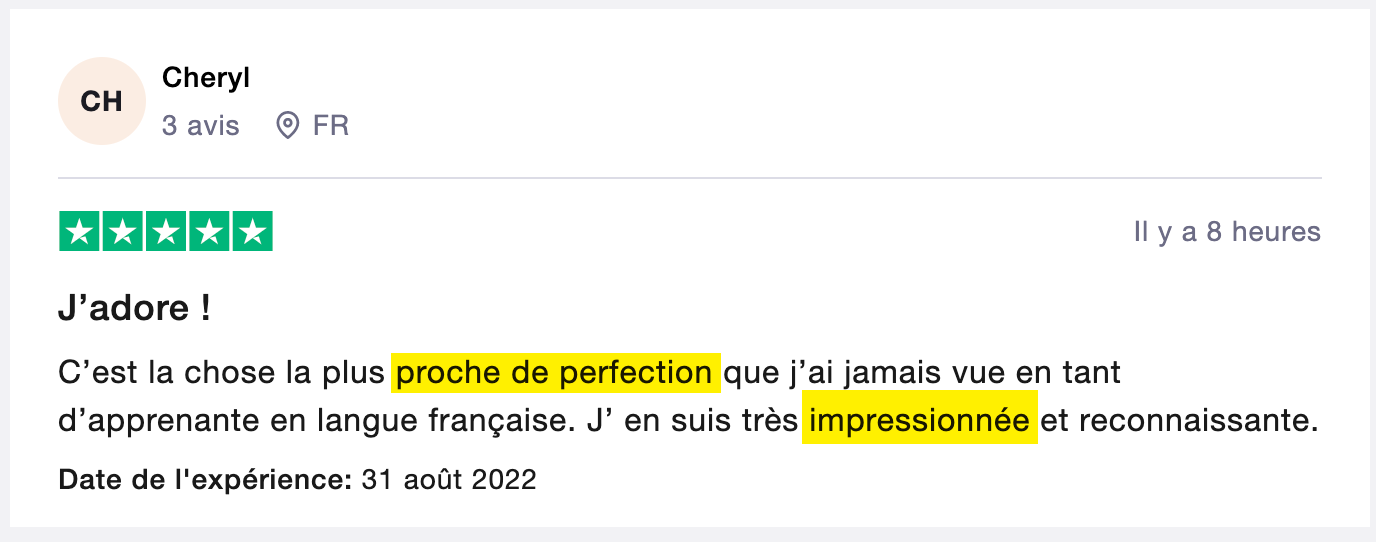 Témoignage Cheryl